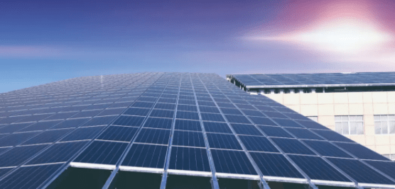 Colour steel tile roof installation of industrial and commercial power station of the six processes